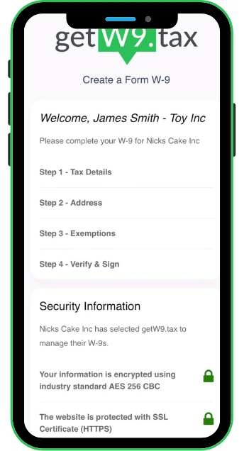 Online IRS Form W9 Collection and Storage System. Helps Automate W9s.