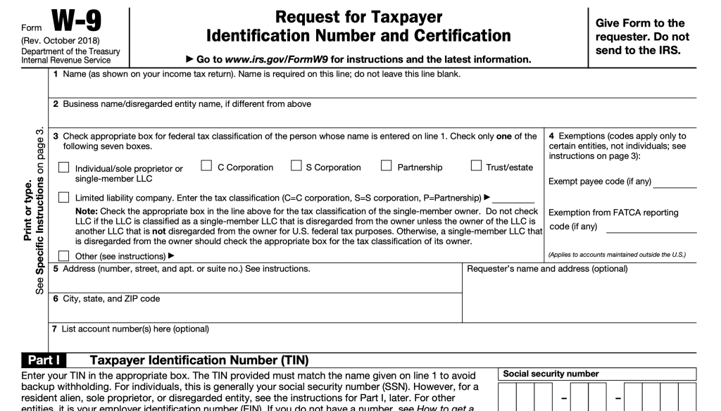 What is the IRS Form W9 (form w9) used for?
