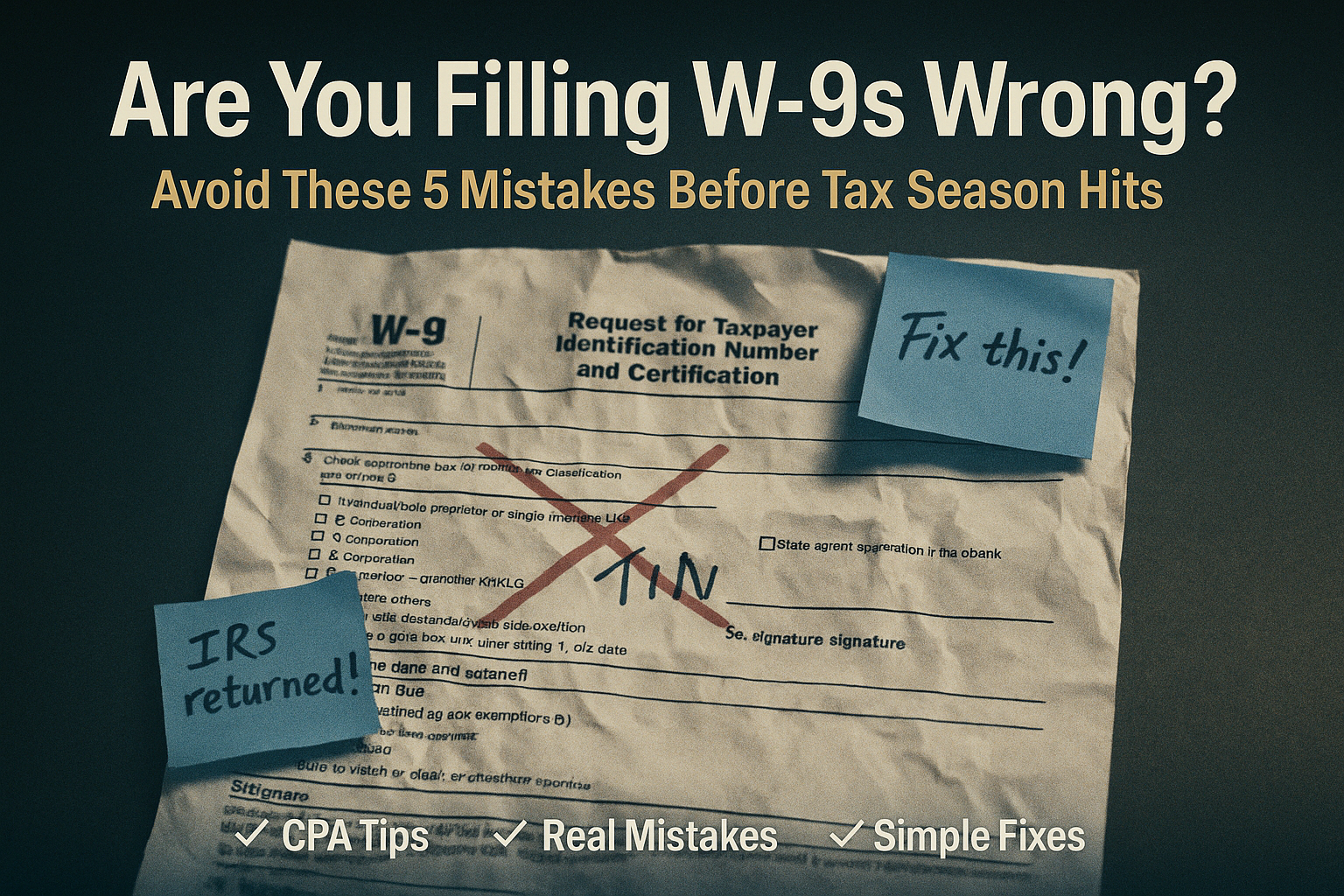 Are You Filing W-9s Wrong? Find Out