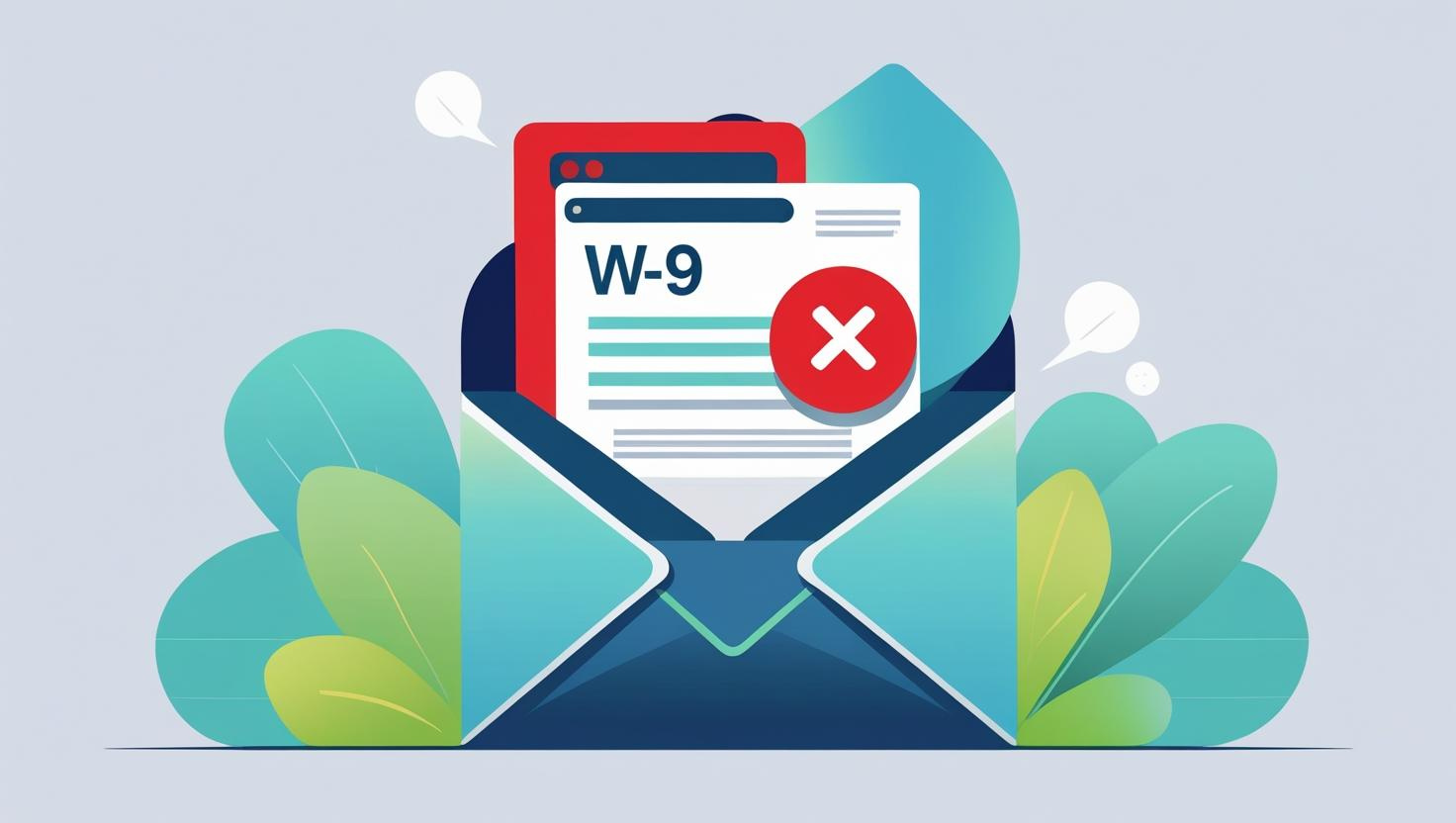 You should never e-mail an IRS Form W-9.